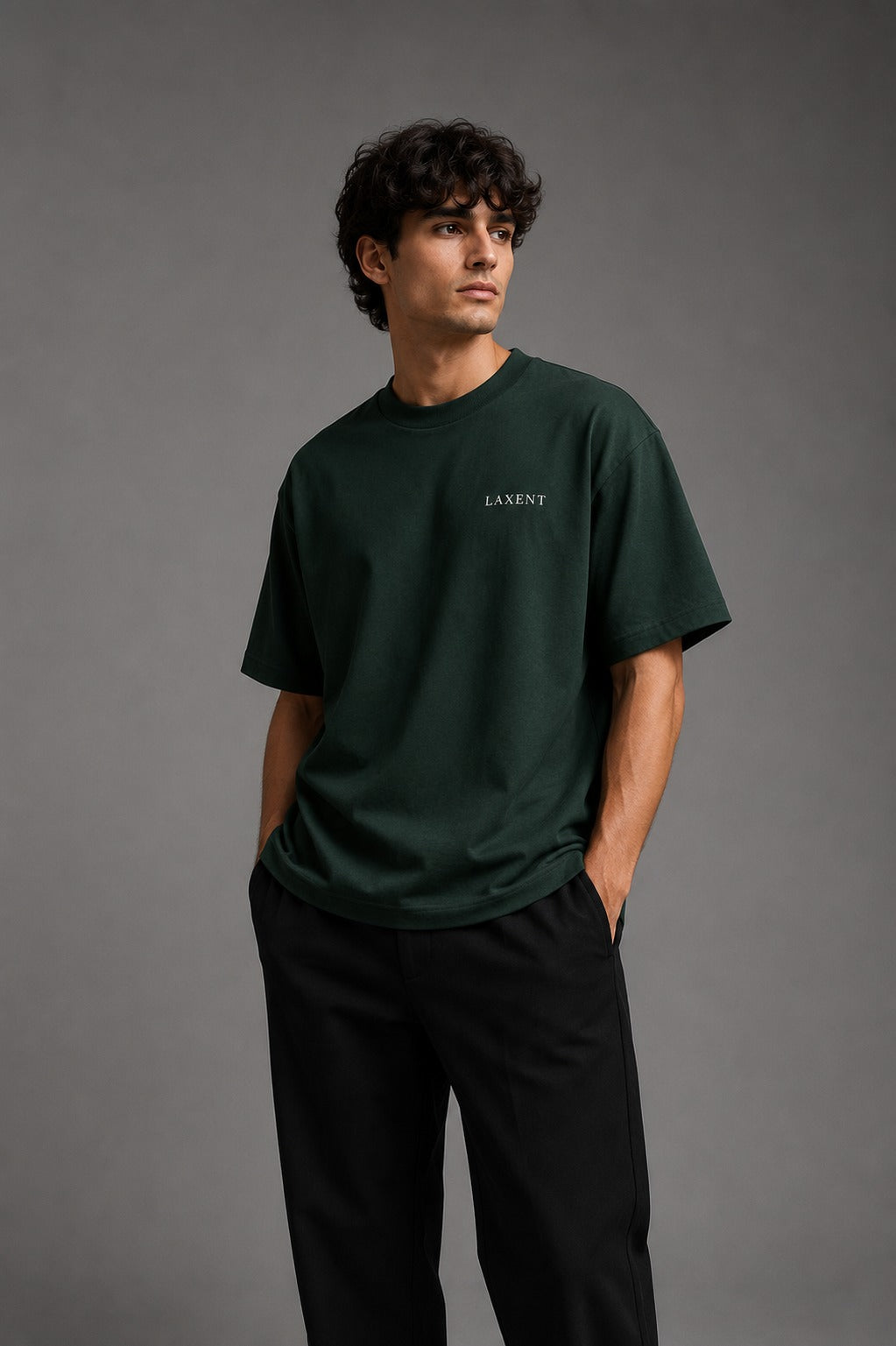 Oversized T-shirt Deep Forest Green