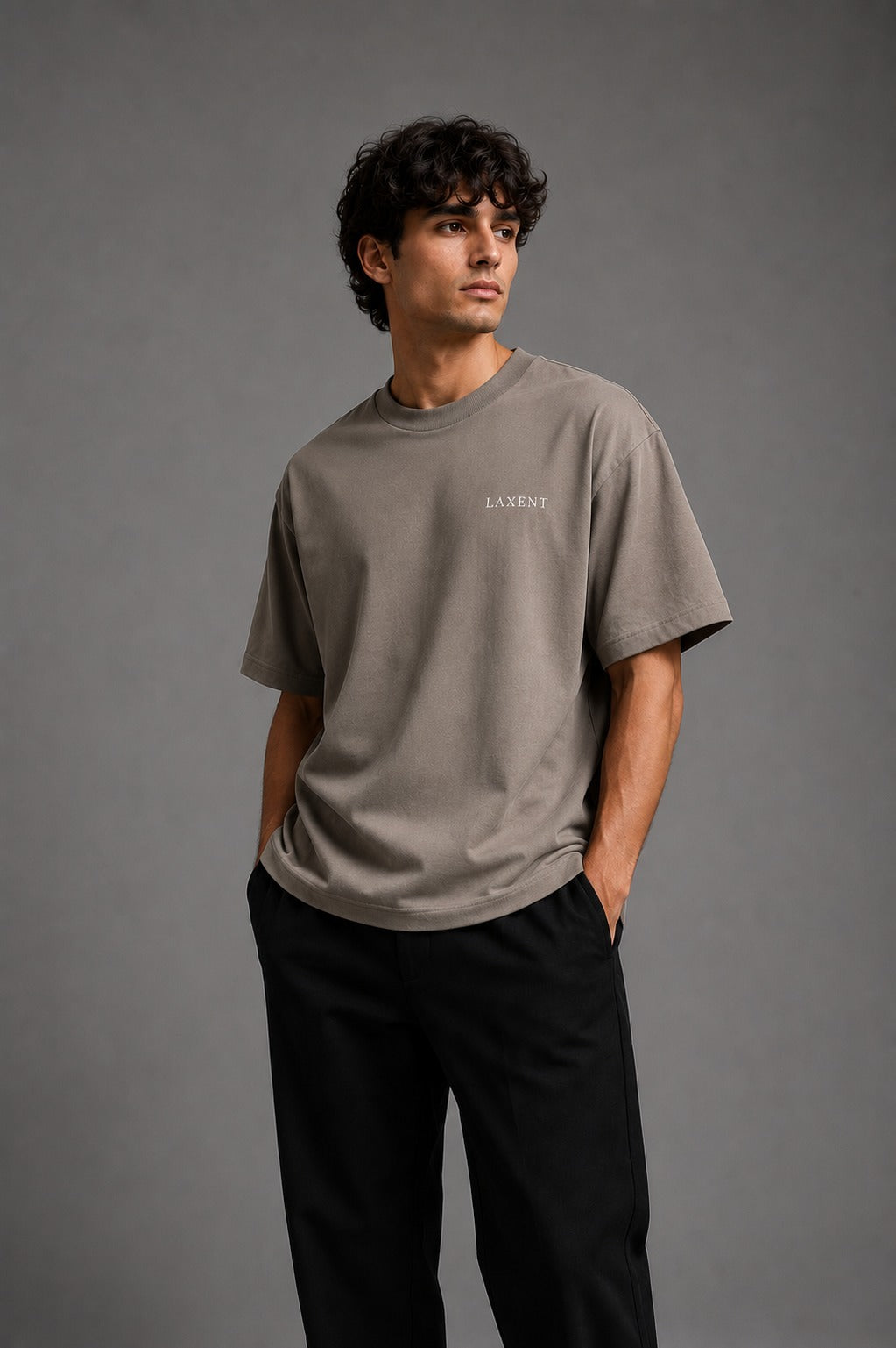 Oversized T-shirt warm Taupe