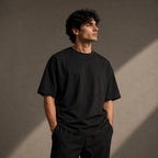 Printed T-shirt Midnight Black